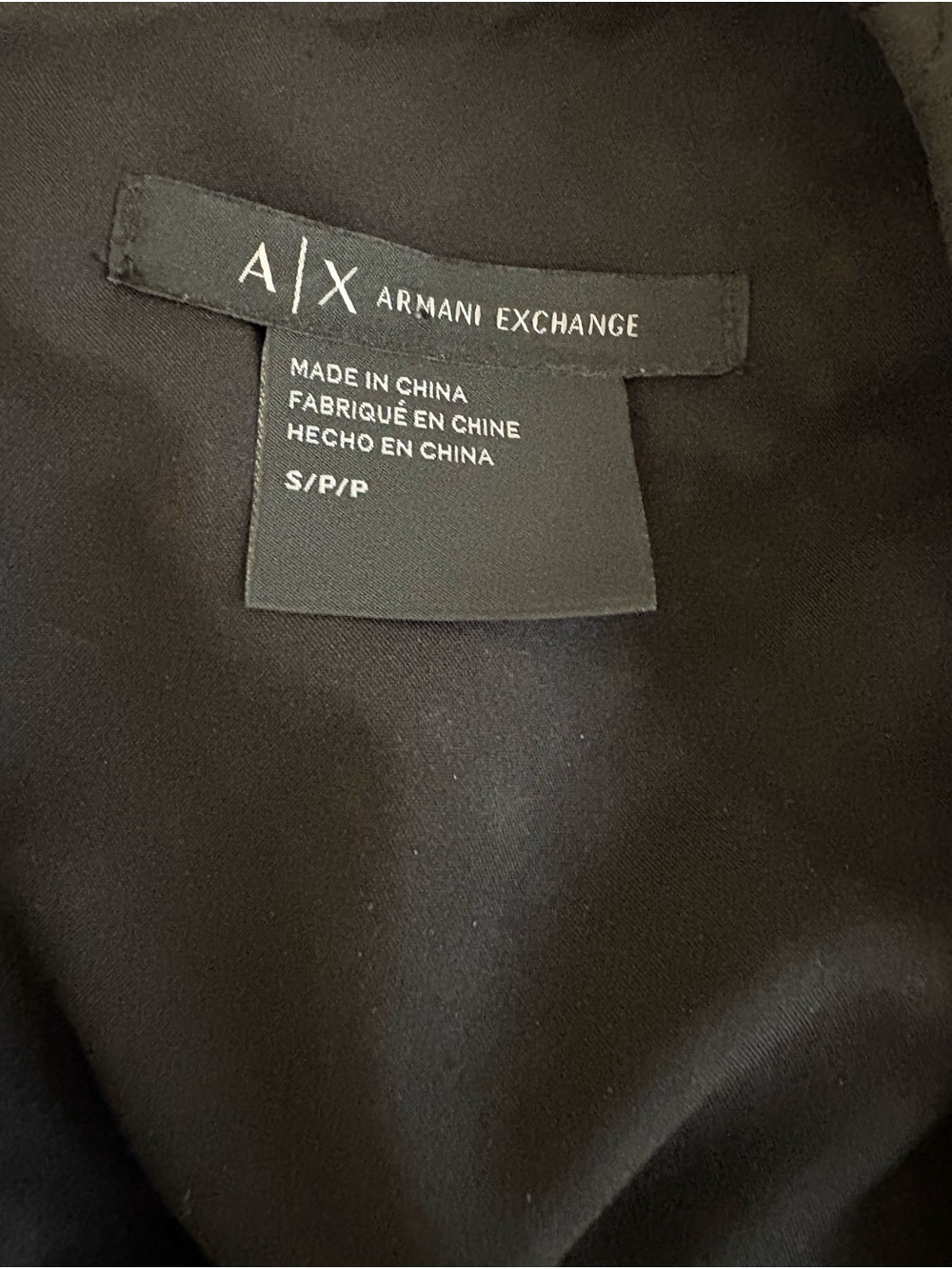 Armani Exchange Black Textured Sleeveless Crew Tank - Picture 4 of 4